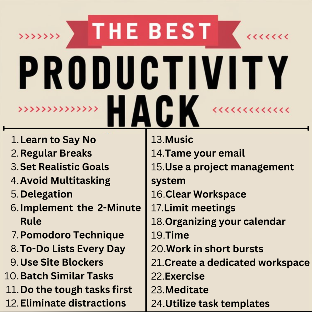 The Best Productivity Hacks