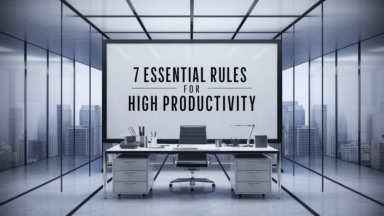 7 Essential Rules for High Productivity! Hacks Lifestyle