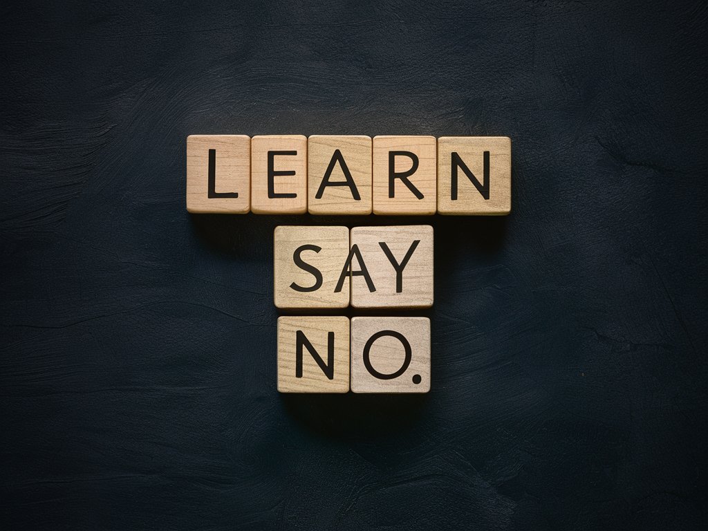 learn to say No
