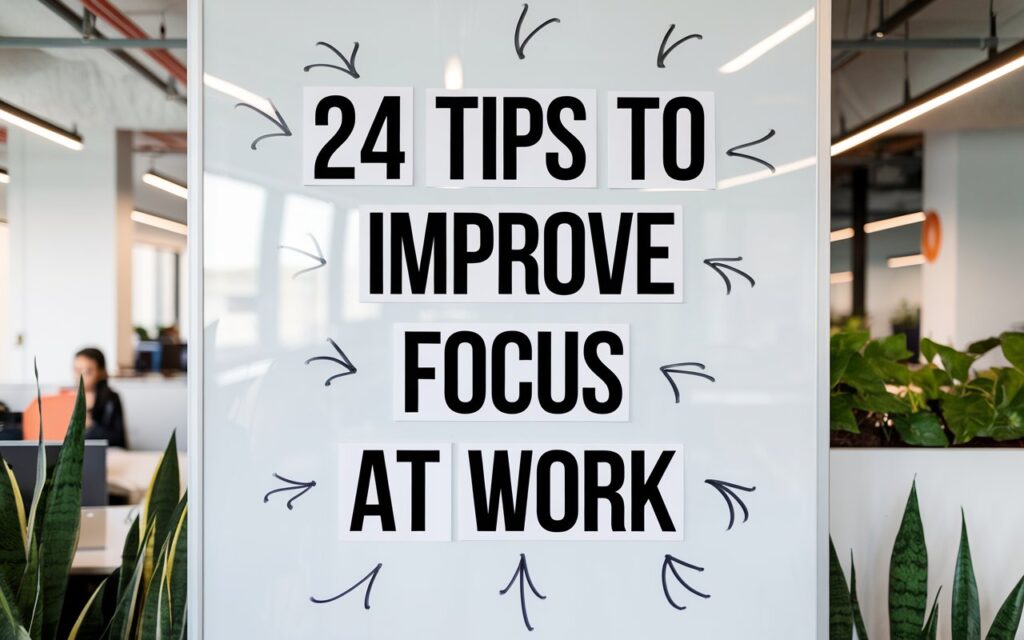 24 Tips to Improve Focus at Work