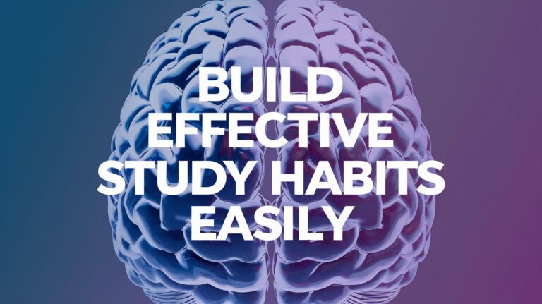 Build Effective Study Habits Easily