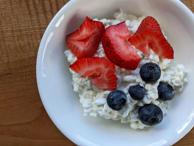 Cottage Cheese Fruit Bowl