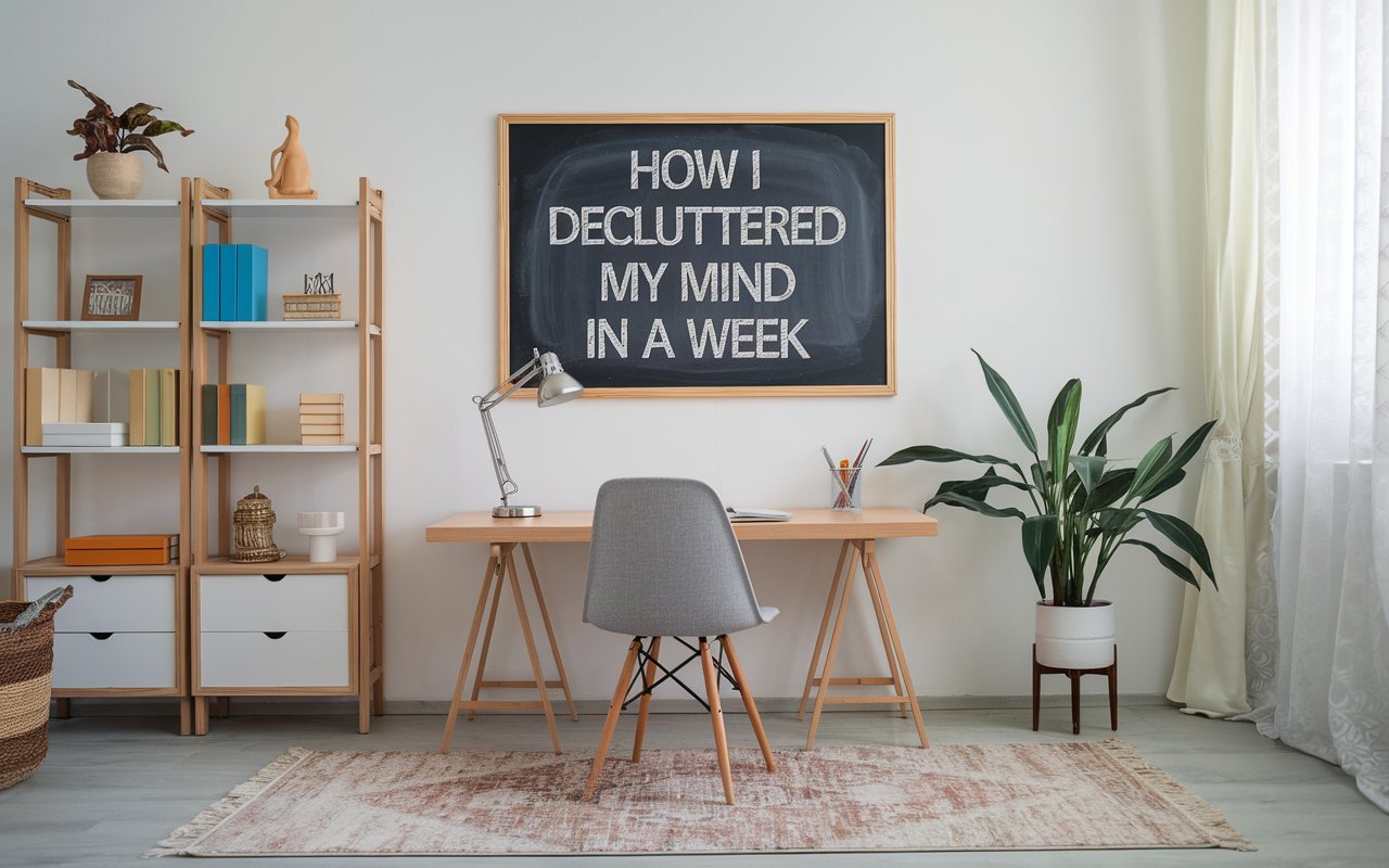 How I Decluttered My Mind in a Week