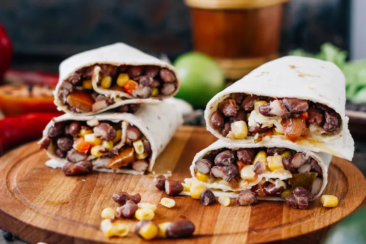 Sweet Potato and Black Bean Breakfast Burrito