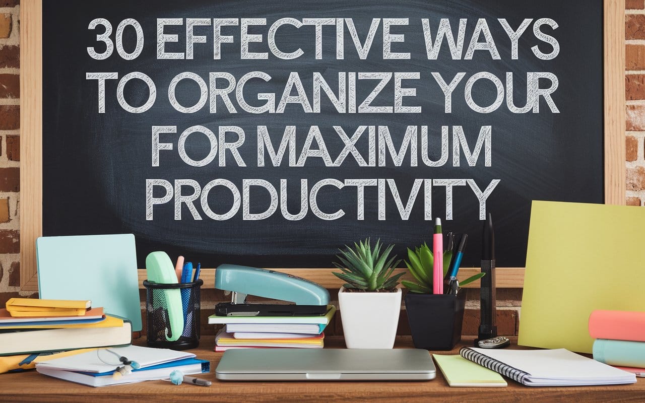 30 Effective Ways to Organize My Desk for Maximum Productivity