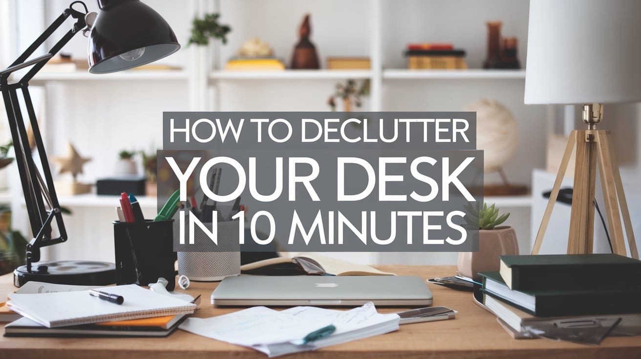 How to Declutter Your Desk in 10 Minutes