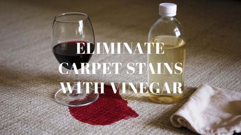 Eliminate Carpet Stains with Vinegar