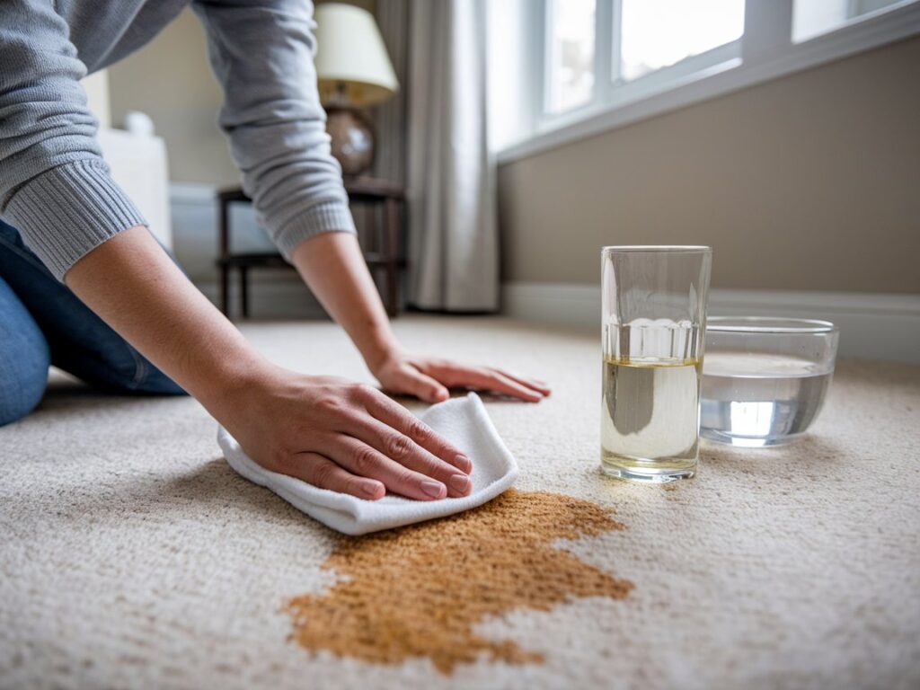 Vinegar-Based Carpet Cleaning