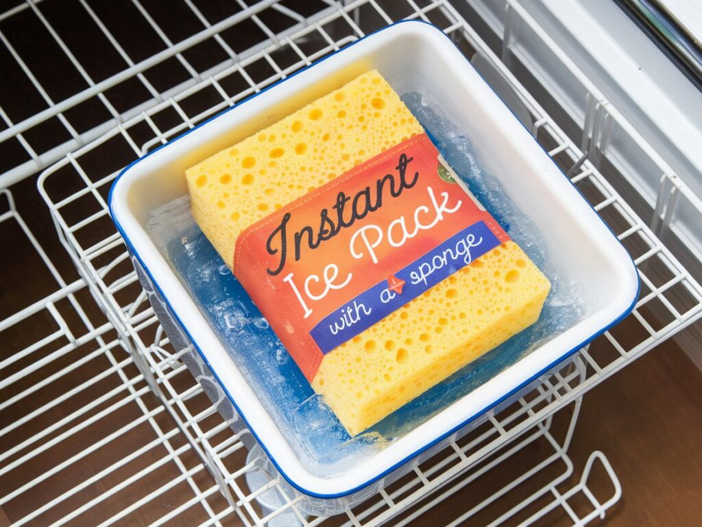 Hack #3: Instant Ice Pack with a Sponge