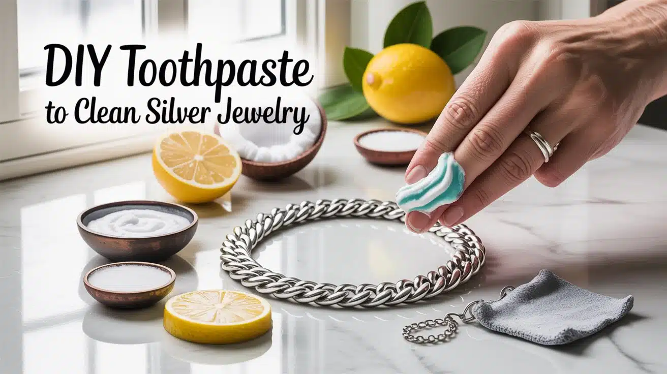 DIY Toothpaste to Clean Silver Jewelry