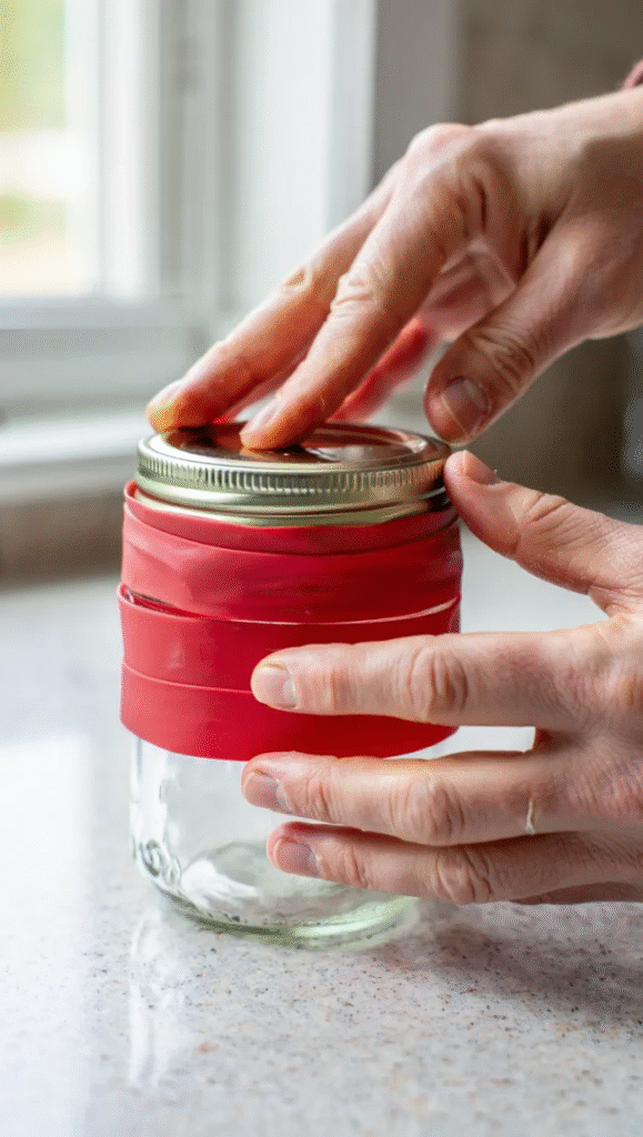 Use a Rubber Band to Open Tight Lids