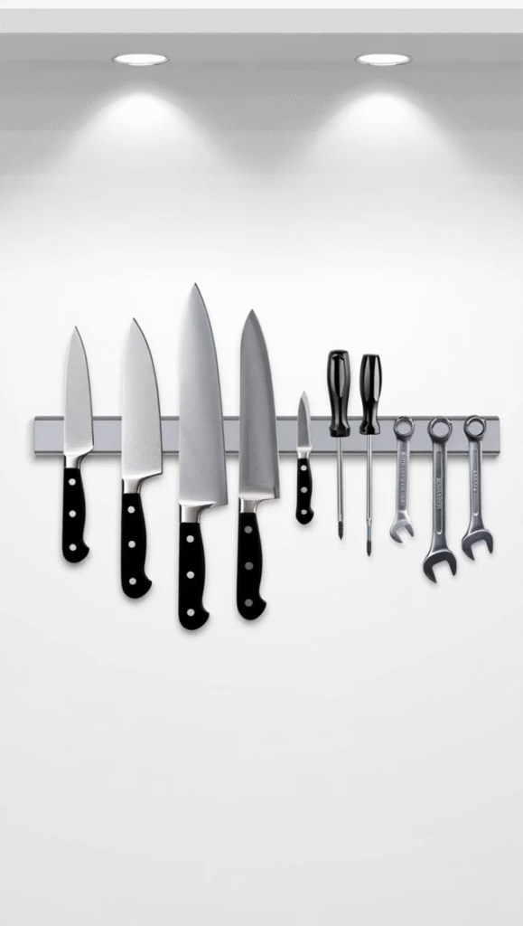 Use a Magnetic Strip for Tools