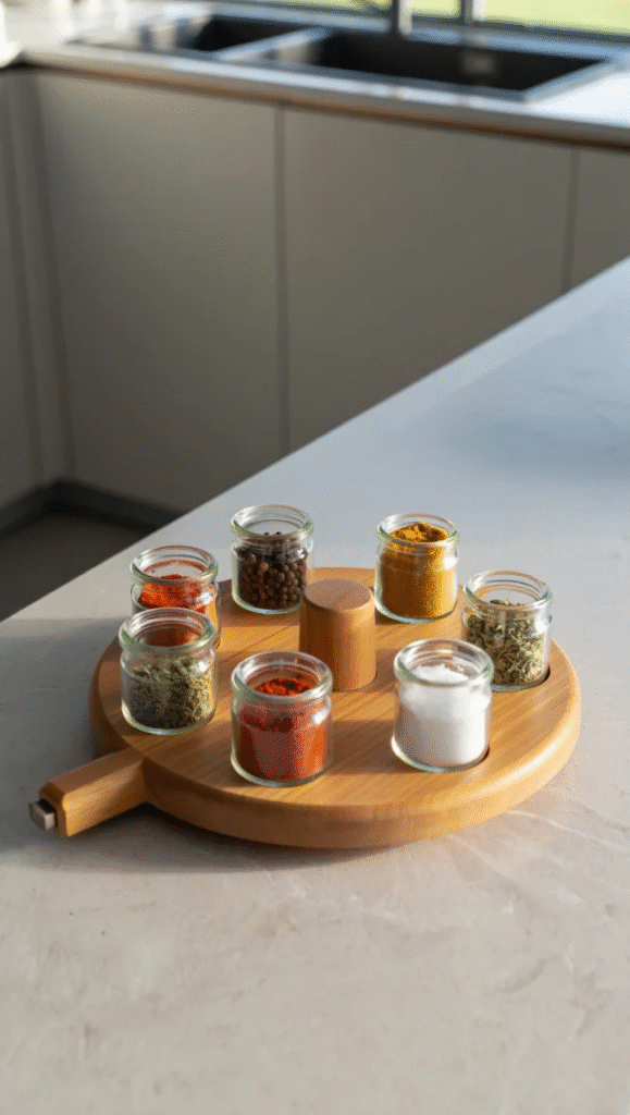 Use a Lazy Susan for Pantry Items