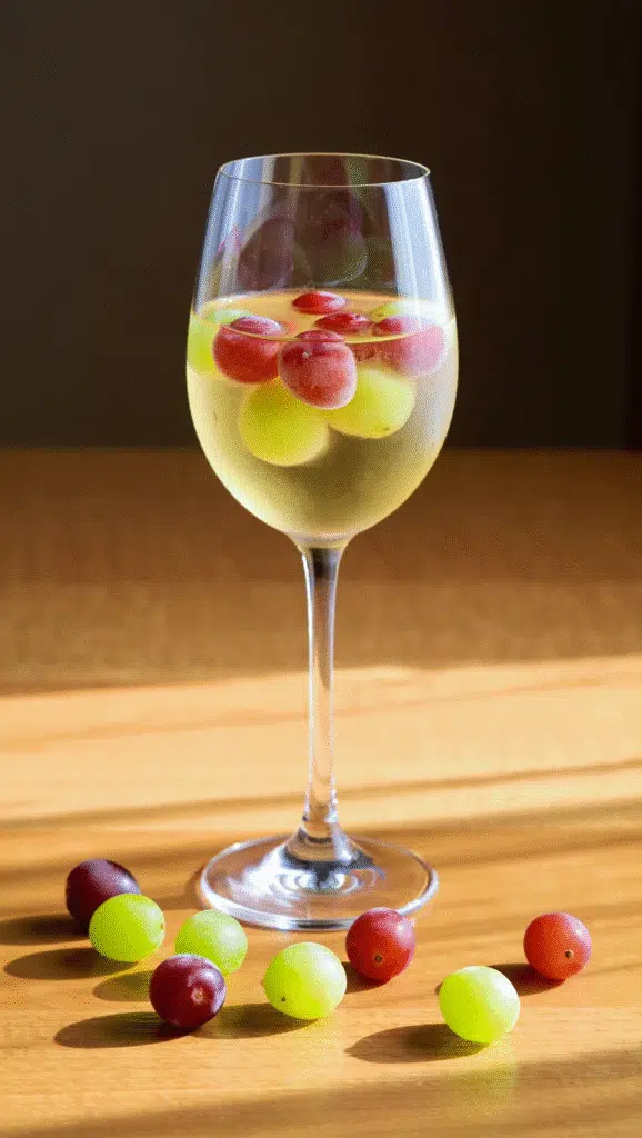 Freeze Grapes to Chill Wine