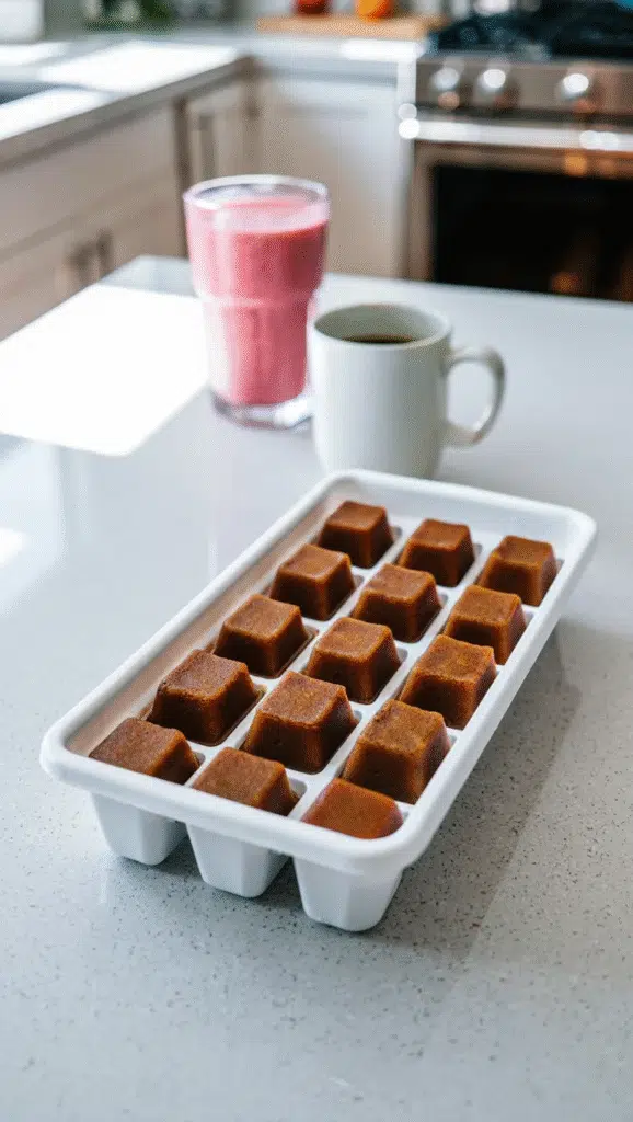 Freeze Leftover Coffee in Ice Cube Trays
